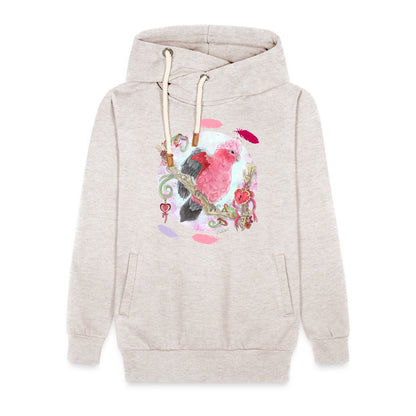 Shawl Collar Hoodie for Women - Cozy with my Galah - Cockatoo Lovers