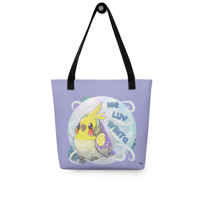 Tote Bags - Winter Cockatiel - Collection by Cinksart - 5 variants