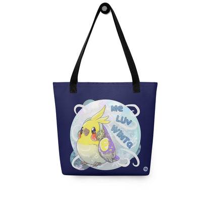 Tote Bags - Winter Cockatiel - Collection by Cinksart - 5 variants