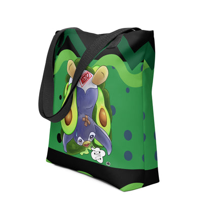 Tote bag - Penguin Keto Avocados - Green