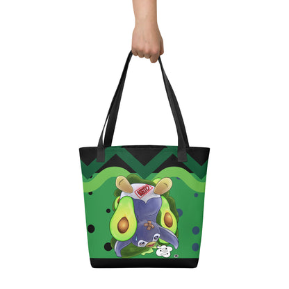 Tote bag - Penguin Keto Avocados - Green