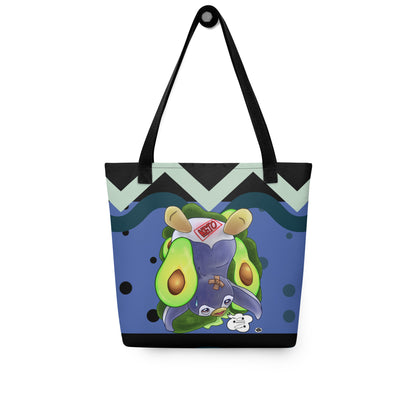 Tote bag - Penguin Keto Avocados - Blue