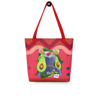 Tote bag - Penguin Keto Avocados - Pink