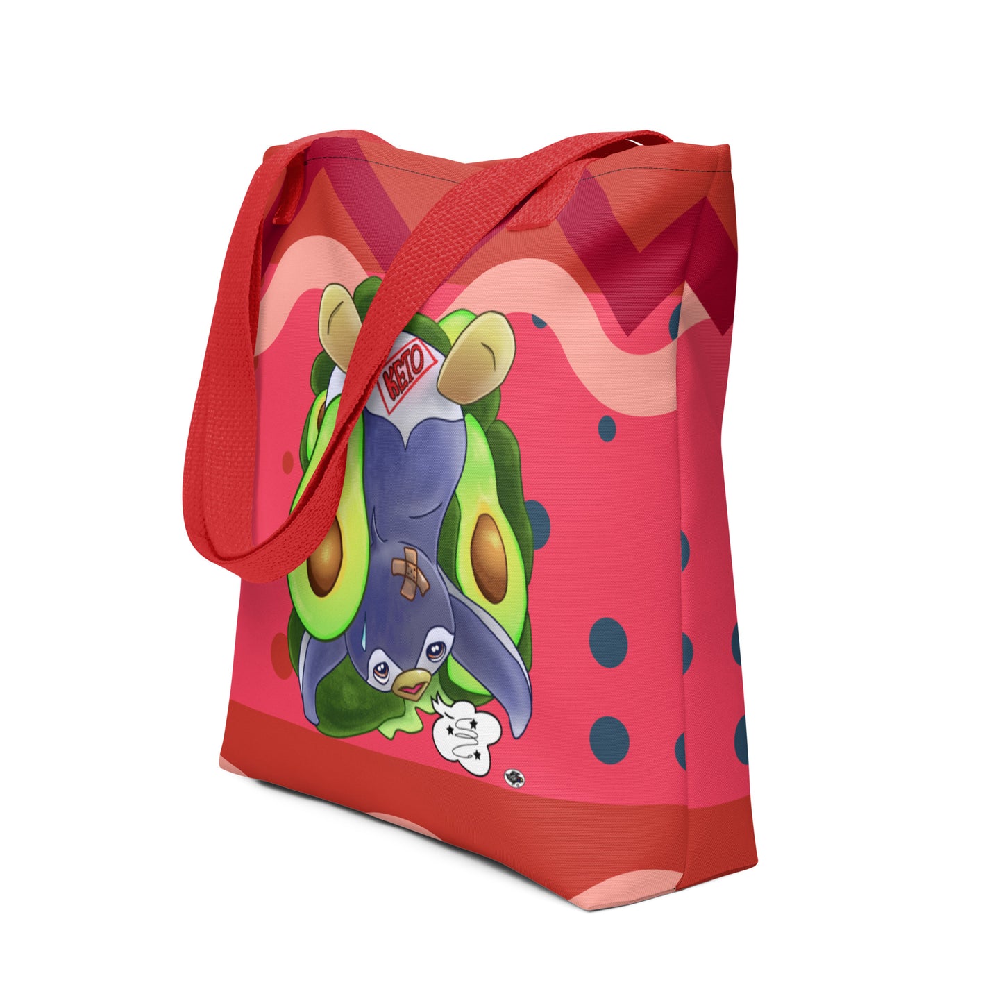 Tote bag - Penguin Keto Avocados - Pink