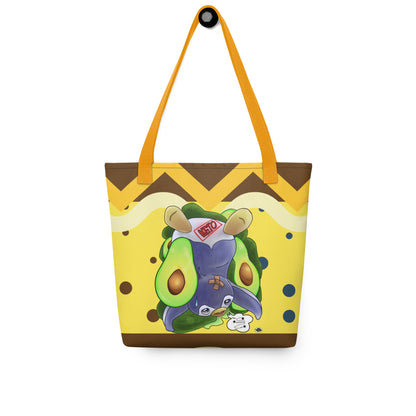 Tote bag - Penguin Keto Avocados - Yellow