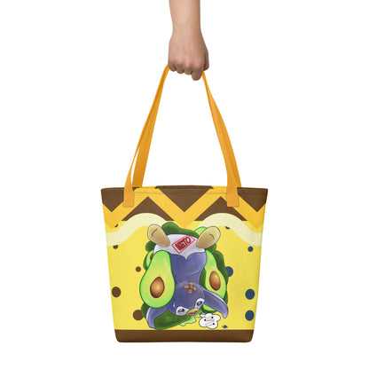 Tote bag - Penguin Keto Avocados - Yellow