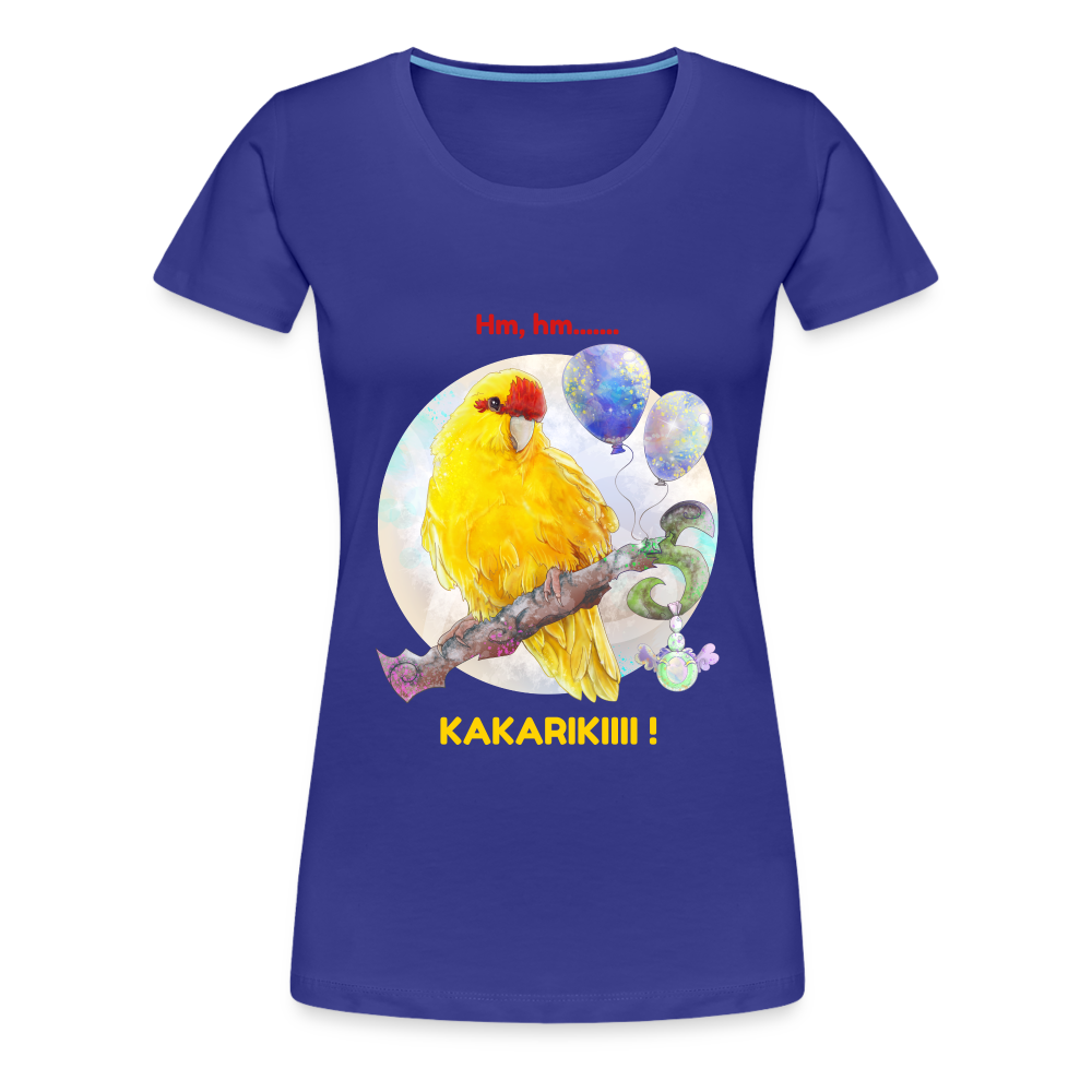 Women’s Premium T-Shirt - Kakariki lovers - Parrot meme - royal blue