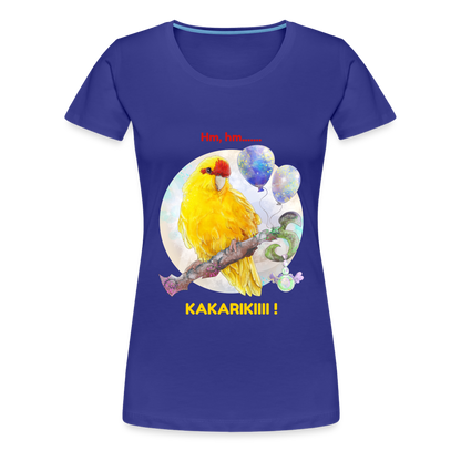 Women’s Premium T-Shirt - Kakariki lovers - Parrot meme - royal blue