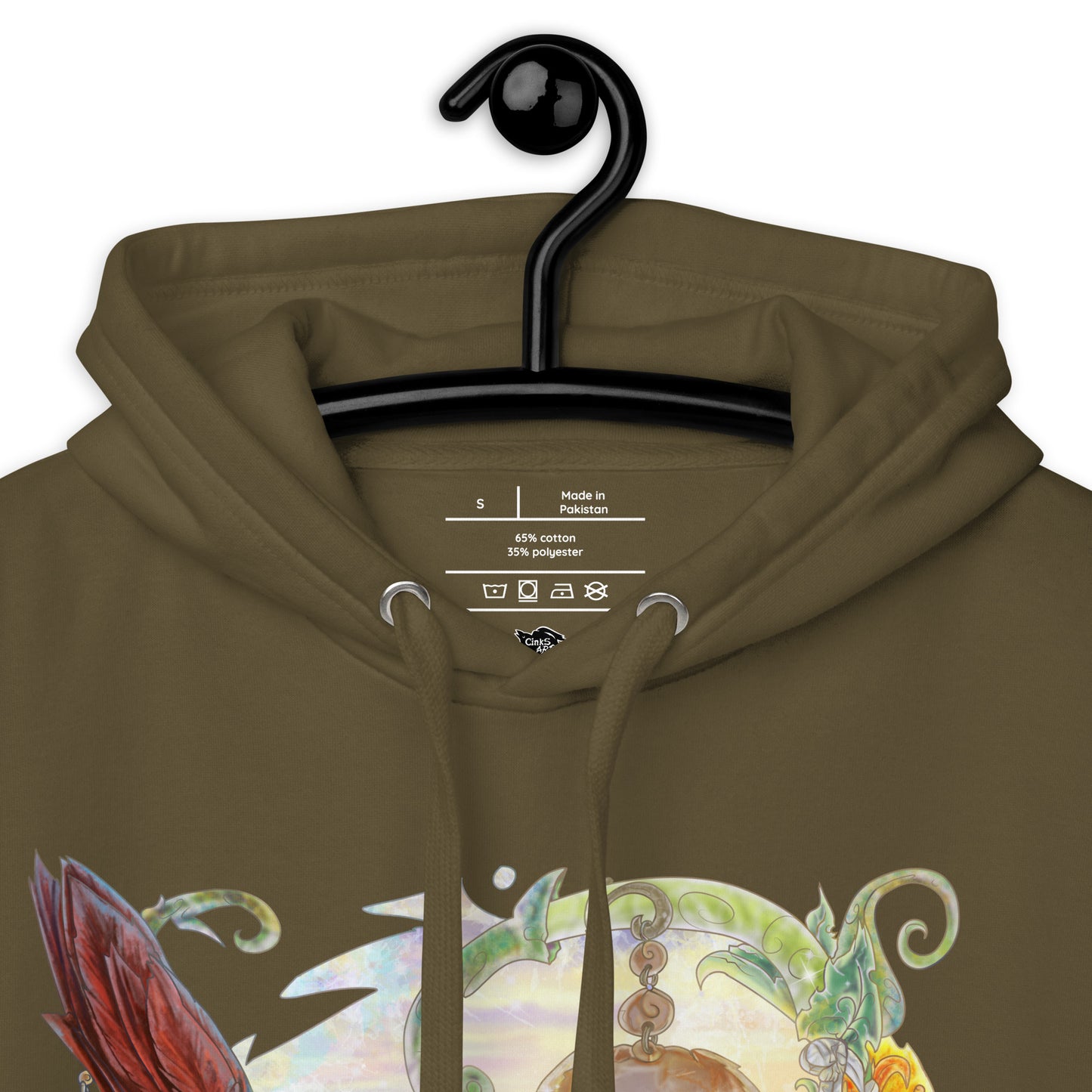 Unisex Bird lovers Hoodie - Green Cheeked Conure Parrot - Conure Lover printed on left sleeve